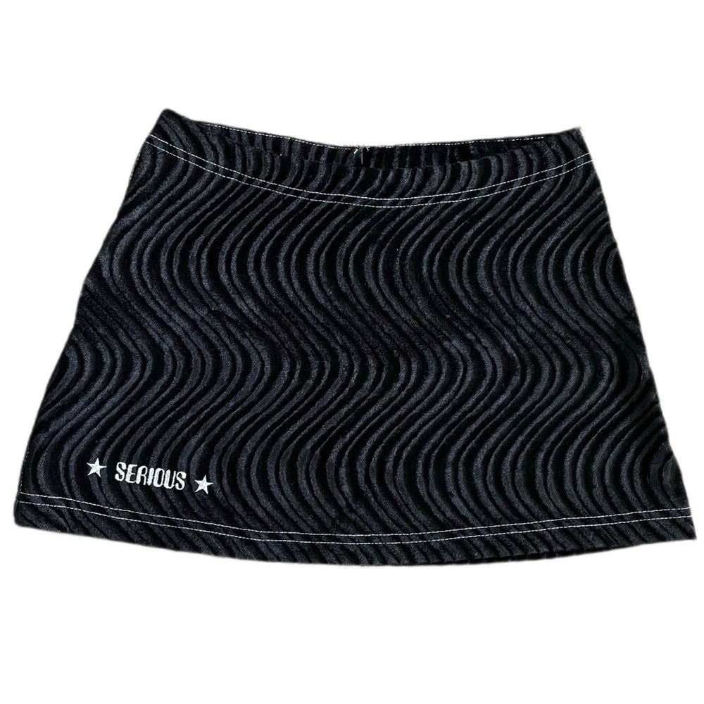 SERIOUS velvet mini skirt